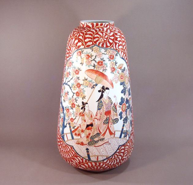 大きな花瓶陶器の有田焼や伊万里焼など大型調度品・高級贈答品 