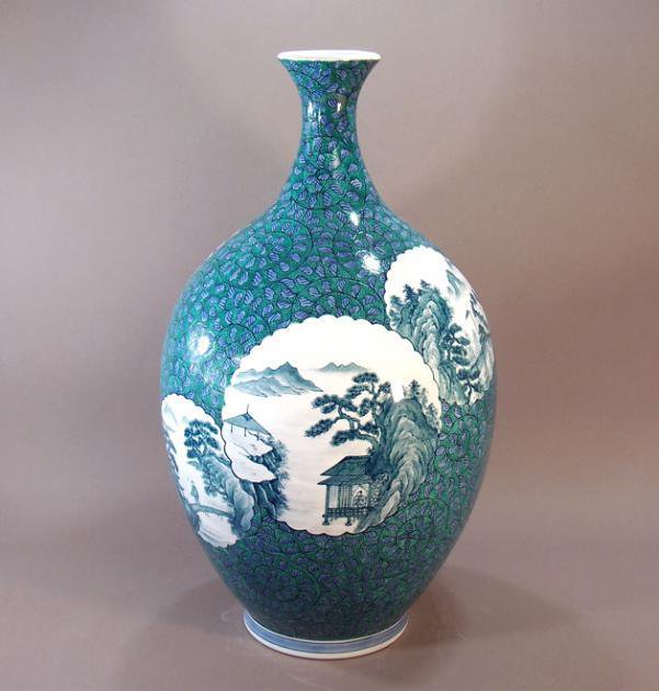 大きな花瓶陶器の有田焼や伊万里焼など大型調度品・高級贈答品・壺を通販