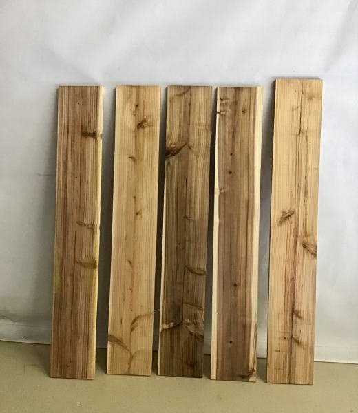 杉板　1ｍ　５枚入　サイドカット
