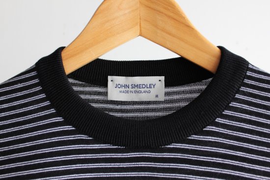 JOHN SMEDLEY/Micro Border T-Shirt S4631 - Olimpico