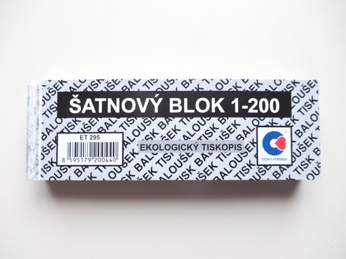 東欧チェコ チケットブック ナンバリングチケット ブラック 200枚綴り 