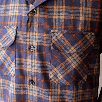 THE ORIGINAL BOARD SHIRT Japan Fit（BLUE PLAID） - JUNKY CLASSICS