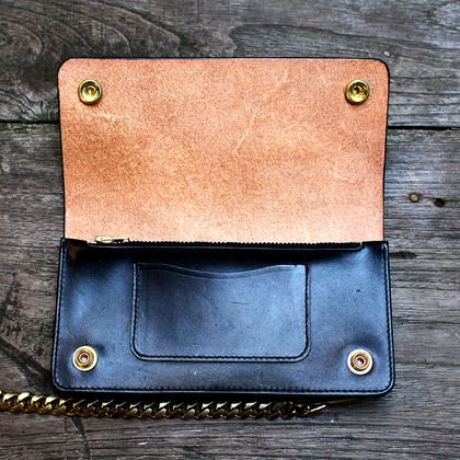 ORIGINAL TRUCKER WALLET（LONG・BLACK・BRASS） - JUNKY CLASSICS