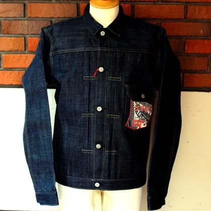 砂糖黍 江戸藍混 14oz. DENIM BLOUSE - JUNKY CLASSICS | ジャンキークラシックス