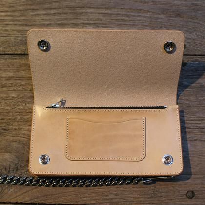 ORIGINAL TRUCKER WALLET（LONG・ヌメ・SILVER） - JUNKY