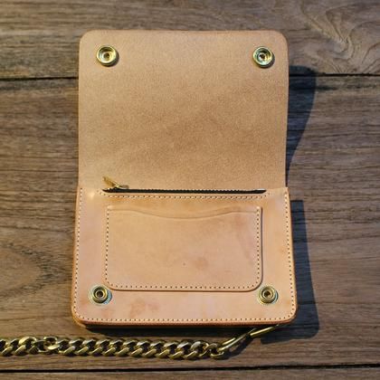 ORIGINAL TRUCKER WALLET（SHORT・ヌメ・BRASS） - JUNKY