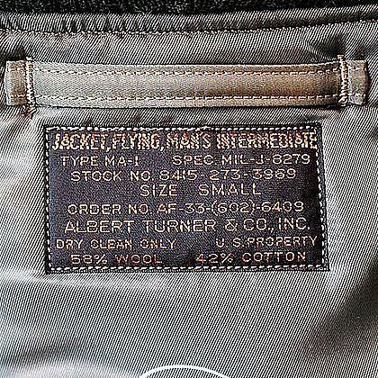 USED】50's ALBERT TURNER MA-1 | VINTAGE(ヴィンテージ
