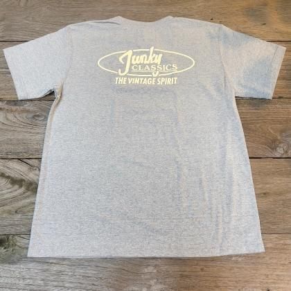 OVAL LOGO PRINT TEE（'22Ver/ASH GRAY ） - JUNKY CLASSICS