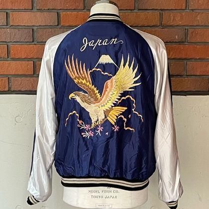 TAILOR TOYO テーラー東洋 スカジャン BLACK EAGLE×JAPAN MAP 鷲