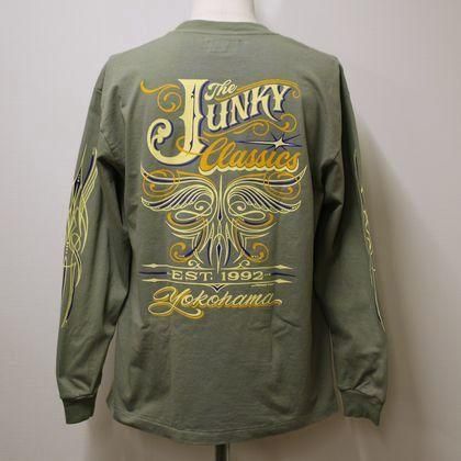 JUNKY CLASSICS X WILDMAN L/S Tee Lサイズ CLASSICS Original L/S Tee by WILD MAN（1st / BLUE） - JUNKY