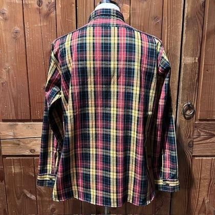 Lot 3022 FLANNEL SHIRTS WITH CHINSTRAP F柄 (Red/Yellow Lot 3022 FLANNEL SHIRTS WITH CHINSTRAP F柄 (Red/Yellow