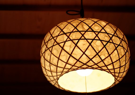 「灯月」 竹と手漉き土佐和紙の手作り照明