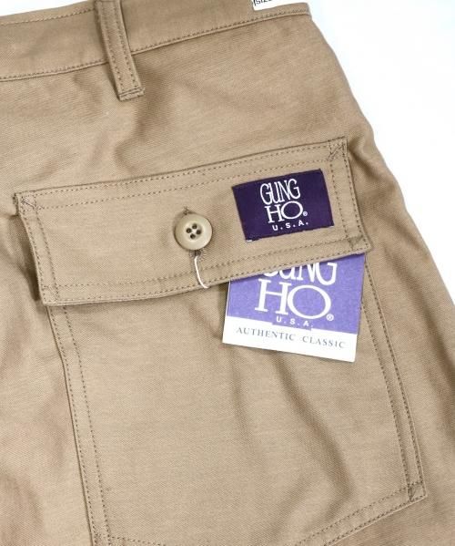 GUNG HO / 4POCKET FATIGUE TROUSER