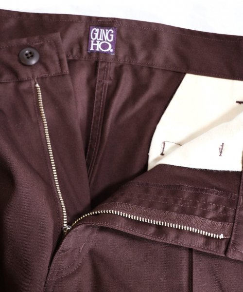 GUNG HO/ガンホー】PLEATS WORKERS TROUSERS ワークトラウザー-