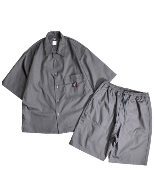 GUNG HO / C/P SNAP WORKERS SS SHIRTS & RELAX UTILITY SHORTS SET UP
