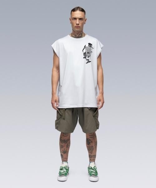 ACRONYM / MERCERIZED SLEEVELESS T-SHIRTS [LOOSE FIT] (S25-PR-B)