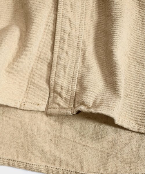 HOBO /ARTISAN S/S SHIRT LINEN COTTON TWILL HAND DYED(HB-S3701)