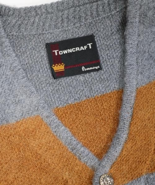 TOWNCRAFT / BORDER CARDIGAN