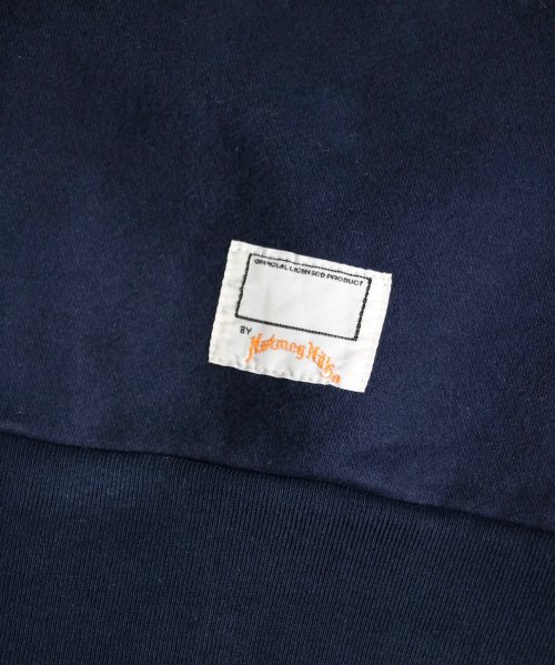 NUTMEG MILLS / LINE LOGO CREW SWEAT