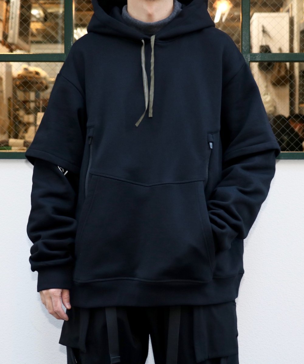 ACRONYM / COTTON HOODED SWEAT SHIRT [STRAIGHT FIT] (S34-PR)