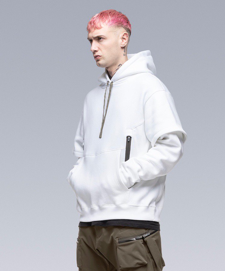 ACRONYM / COTTON HOODED SWEAT SHIRT [STRAIGHT FIT] (S34-PR)