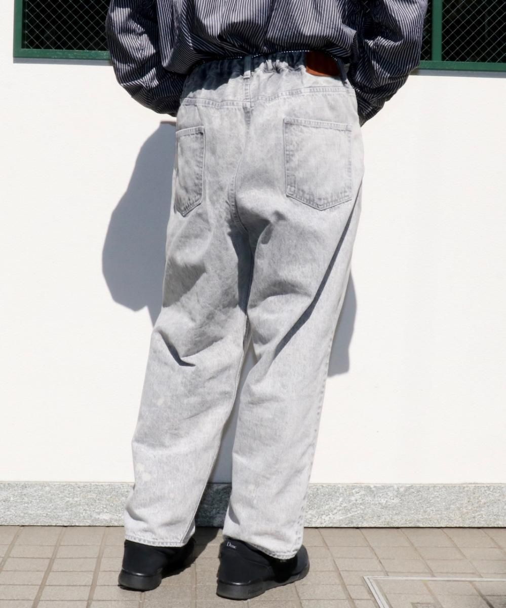 Selvage Denim Five Pocket Wide Straight Pants | Graphpaper