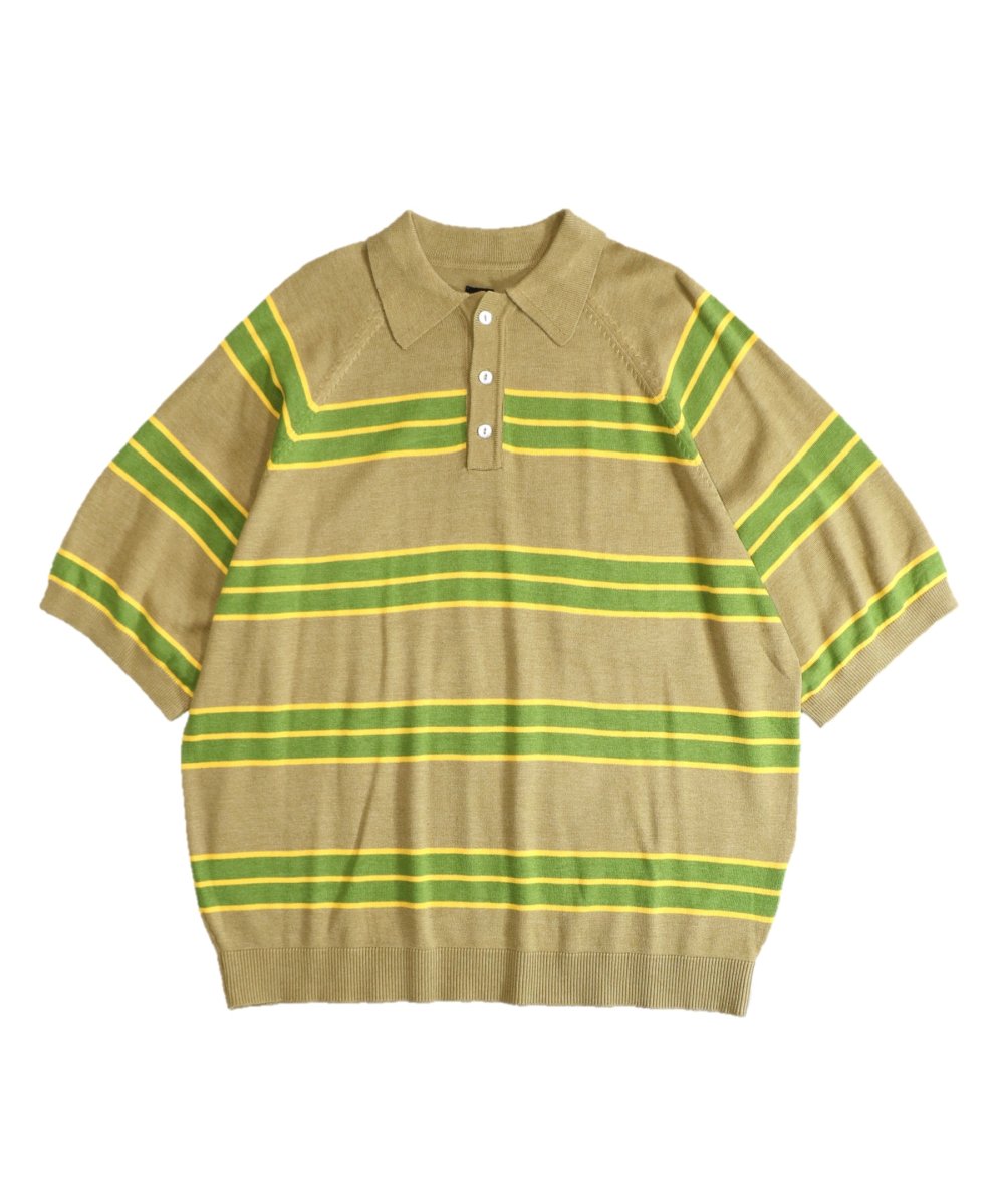 TOWNCRAFT / SURF BORDER KNIT POLO