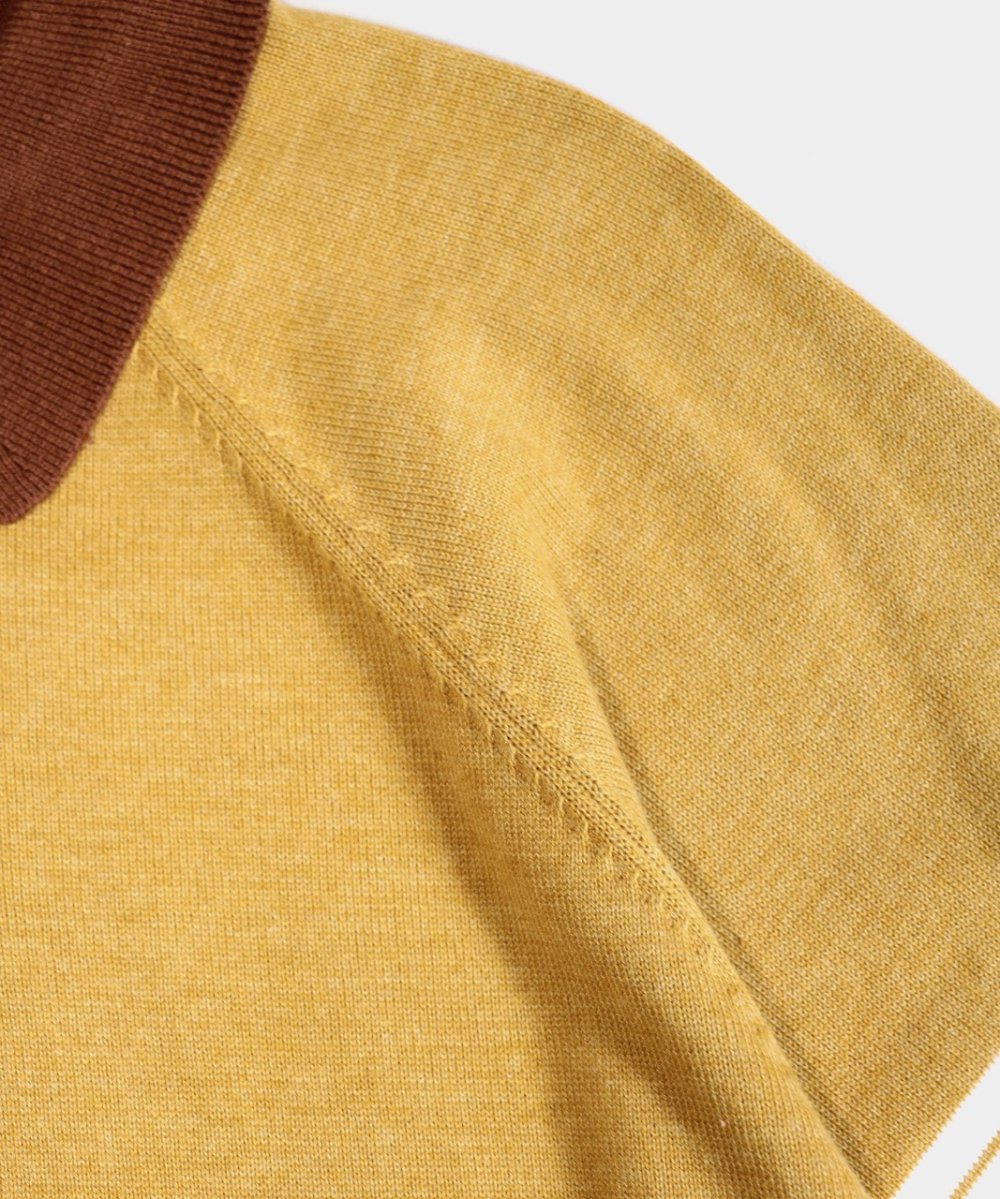 TOWNCRAFT / SURF BORDER KNIT POLO