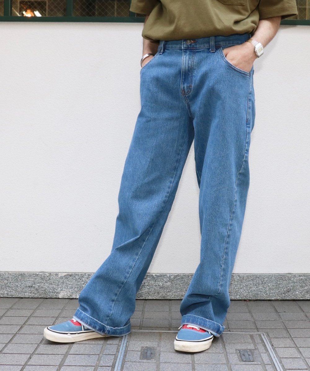 Dickies/ディッキーズ DSB WV LSE FIT JEANS デニムパンツ ワイド バギー-