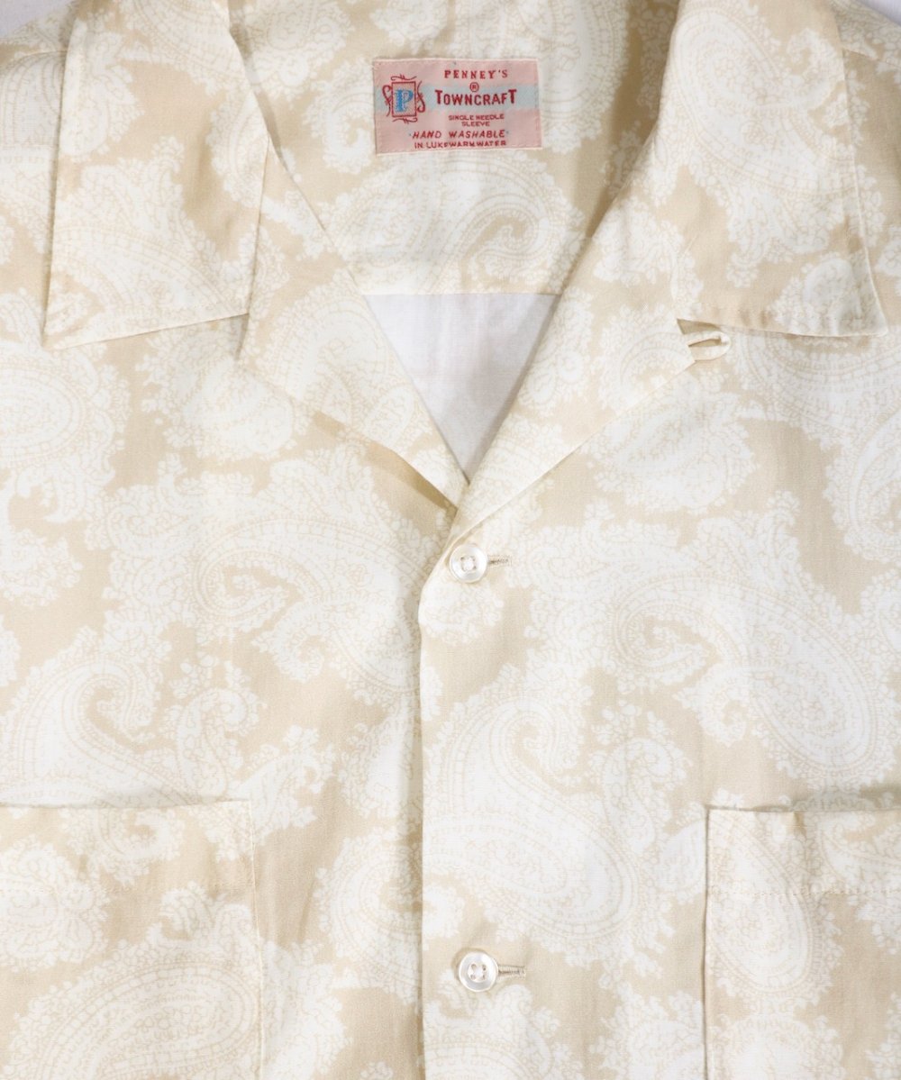 TOWNCRAFT / PRINTED LOOP COLLAR LS SHIRT