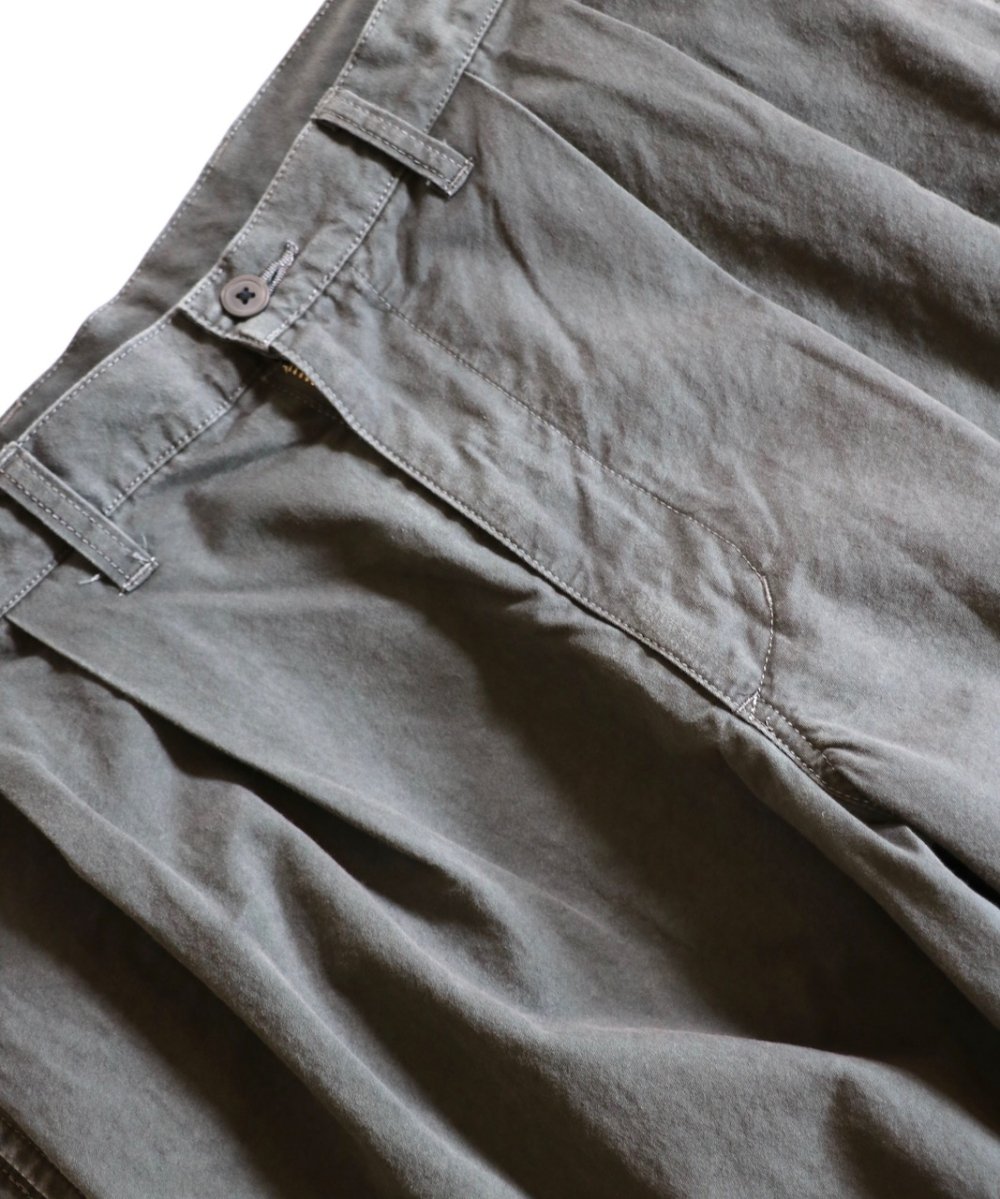 HOBO / TAPERED PANTS COTTON BROAD CLOTH VINTAGE WASH(HB-P4101)