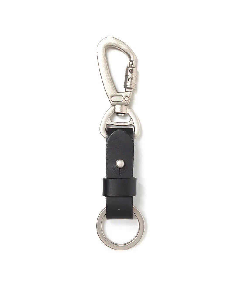 HOBO / BUTTON STUD KEY RING SMOOTH COW LEATHER
