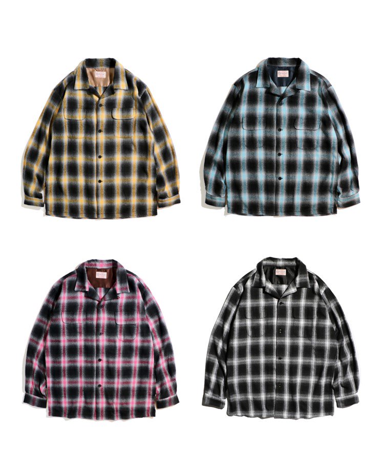 TOWNCRAFT / OMBRE W-FLAP 50S LOOP COLLAR SHIRTS