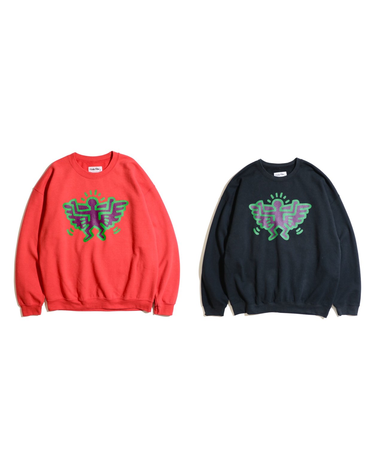 KEITH HARING / WING CREW SWEAT