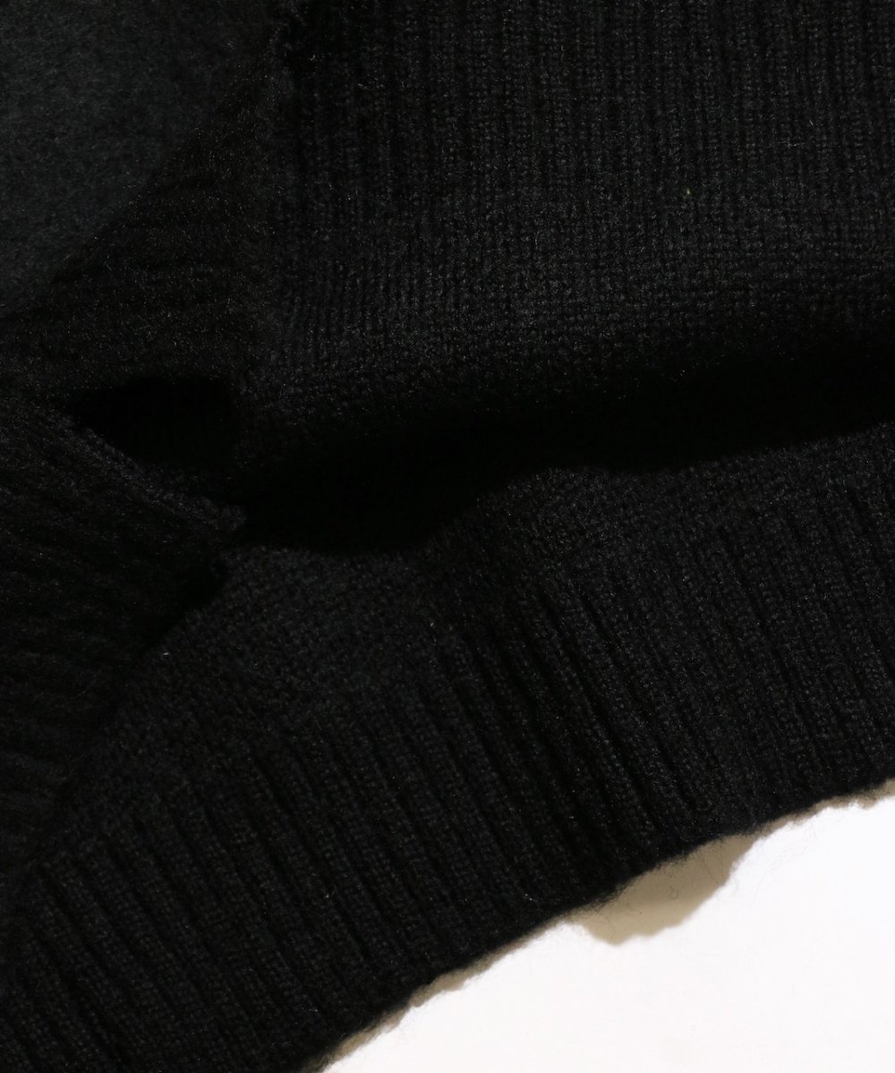 TOWNCRAFT / SHAGGY COLOR CREW SWEATER DAMAGED