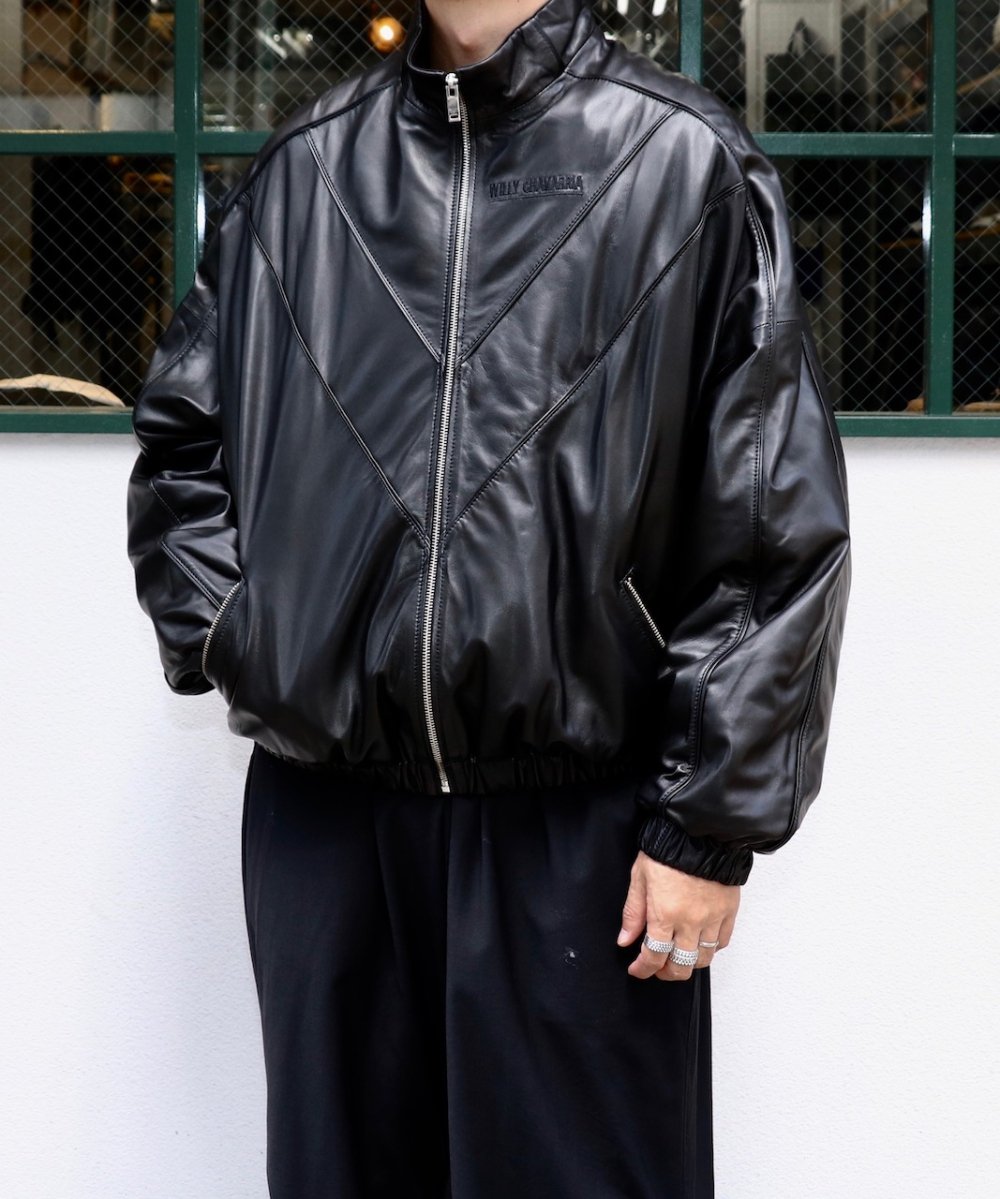 WILLY CHAVARRIA / TRACK JACKET LAMB LEATHER
