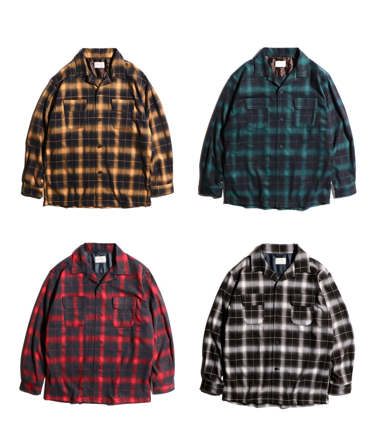 TOWN CRAFT/タウンクラフト OMBRE W-FLAP 50S SHIRTS オンブレ50S 
