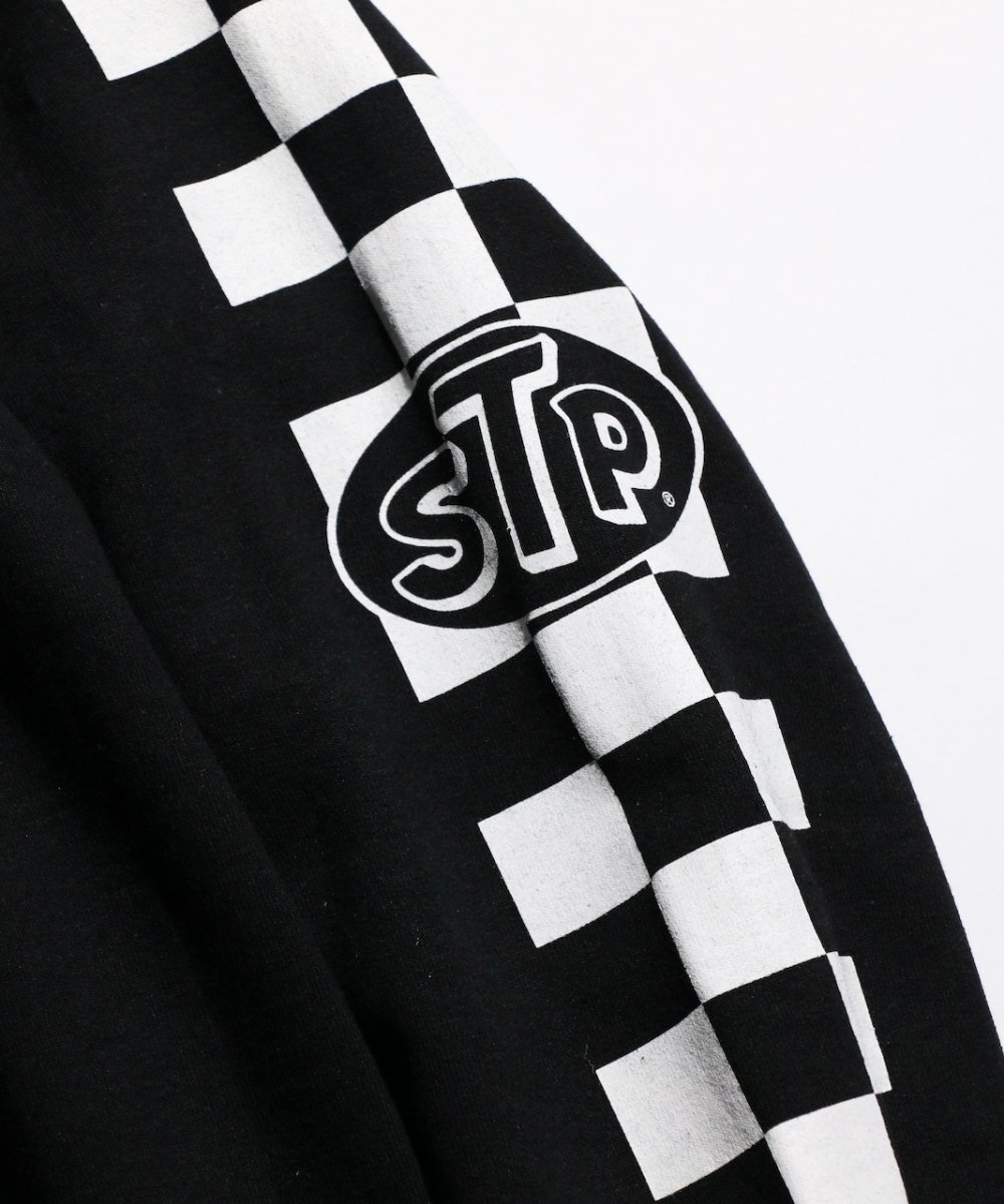 STP / CHECKER LOGO ZIP-UP HOODIE