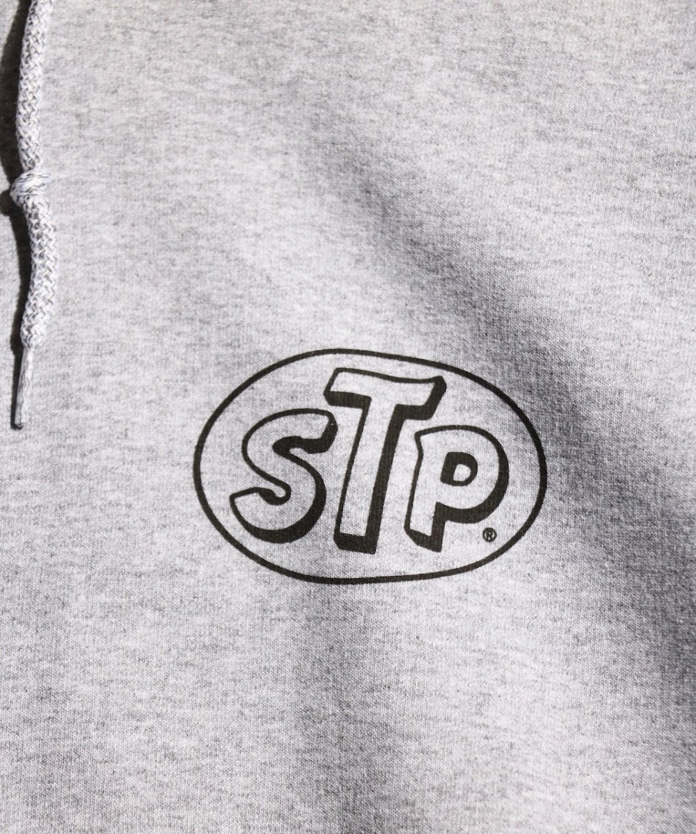 STP / CHECKER LOGO ZIP-UP HOODIE