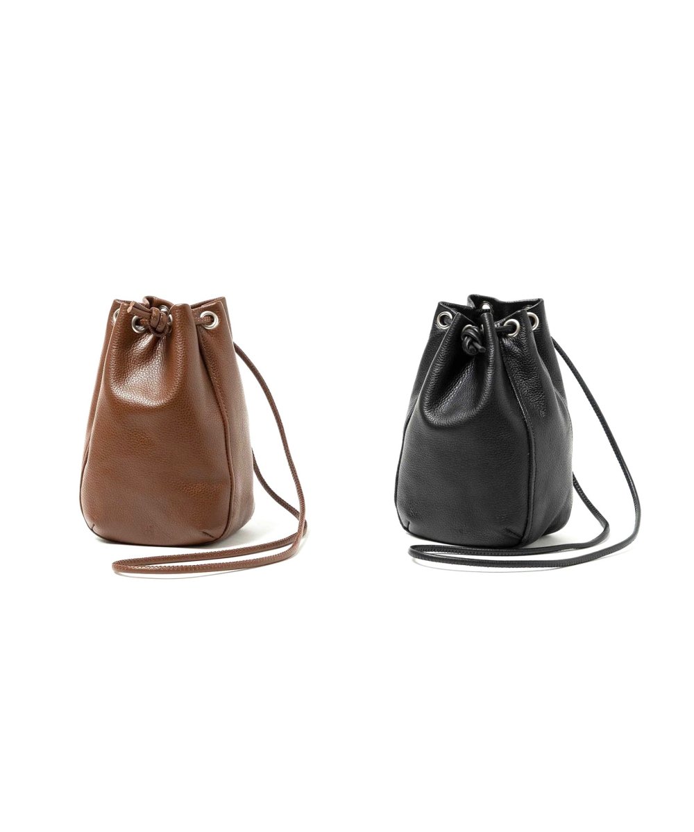 HOBO / DRAWSTRING POUCH SHRINK LEATHER(HB-BG4216)