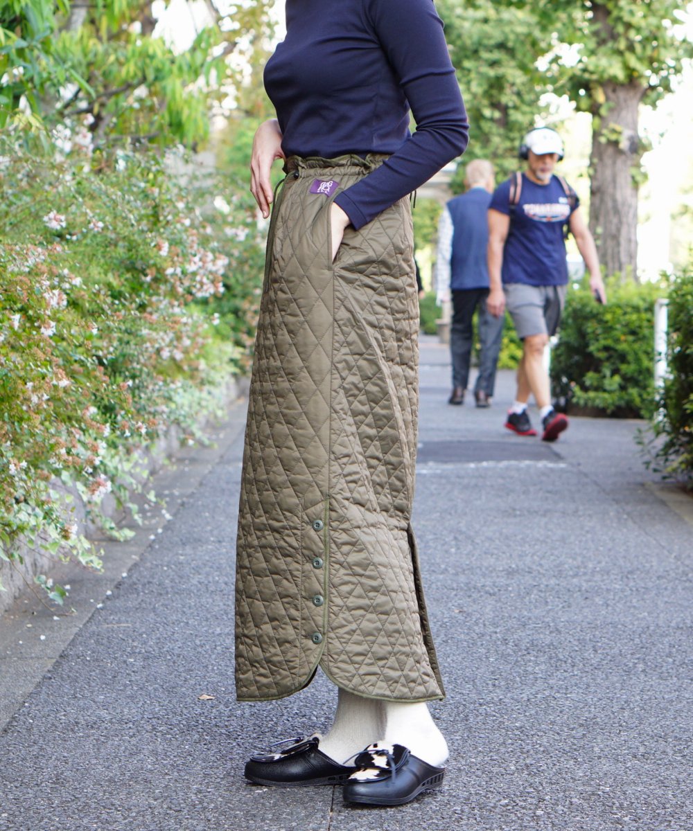 【WEB限定】GUNG HO / WOMENS QUILTING SKIRT