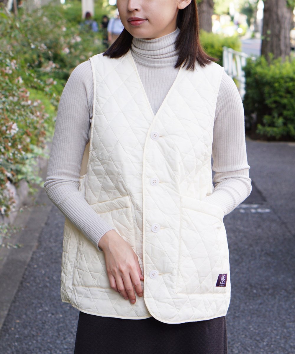 WEB限定】GUNG HO / WOMENS QUILTING VEST