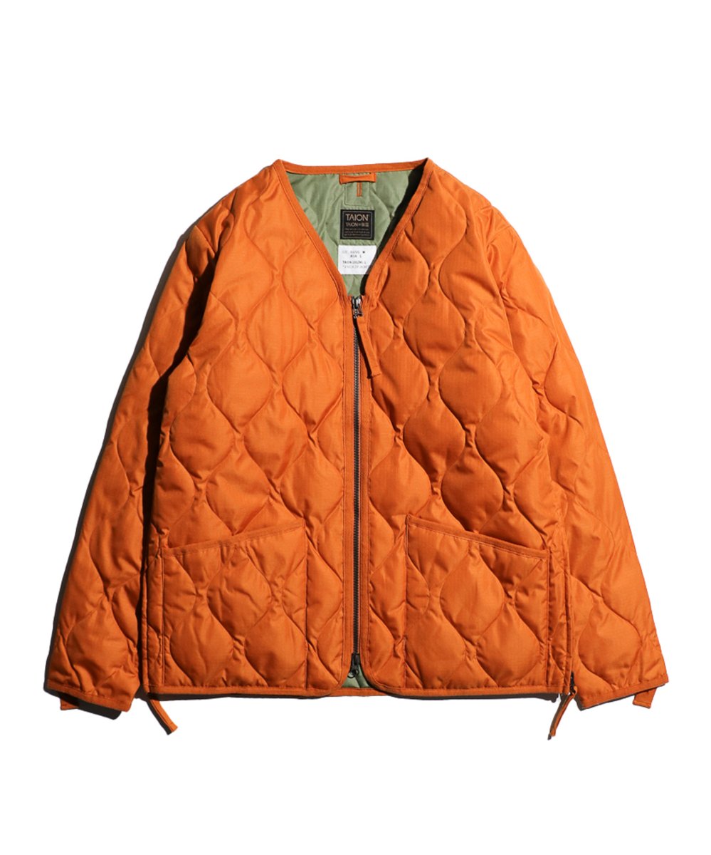 WEB限定】TAION / MILITARY W-ZIP VNECK DOWN JACKET(TAION-101ZML-1)