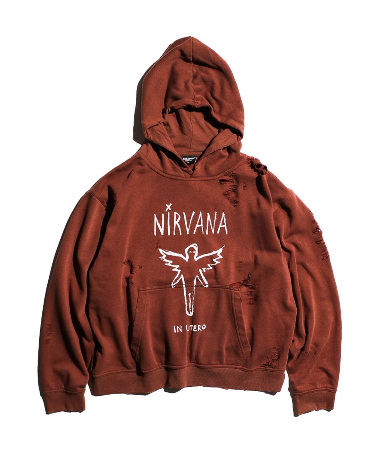 THRIFTY LOOK / WORN-OUT BAND HOODIE 