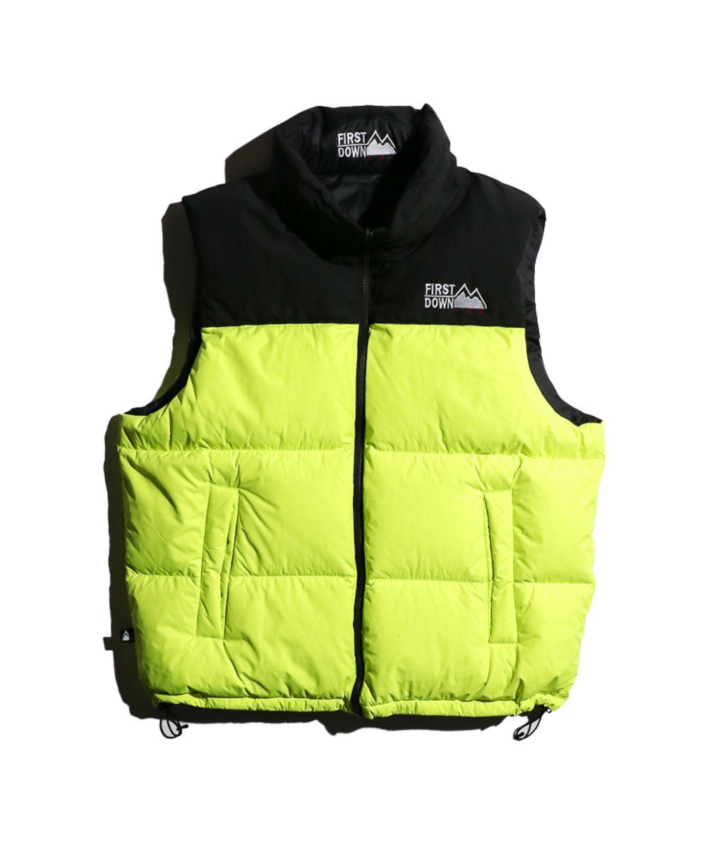 WEB限定】FIRST DOWN / BUBBLE DOWN VEST MICROFT®(F542002)