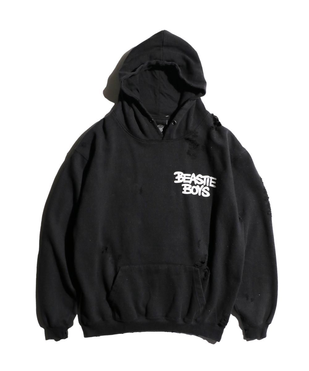 THRIFTY LOOK / WORN-OUT BAND HOODIE 