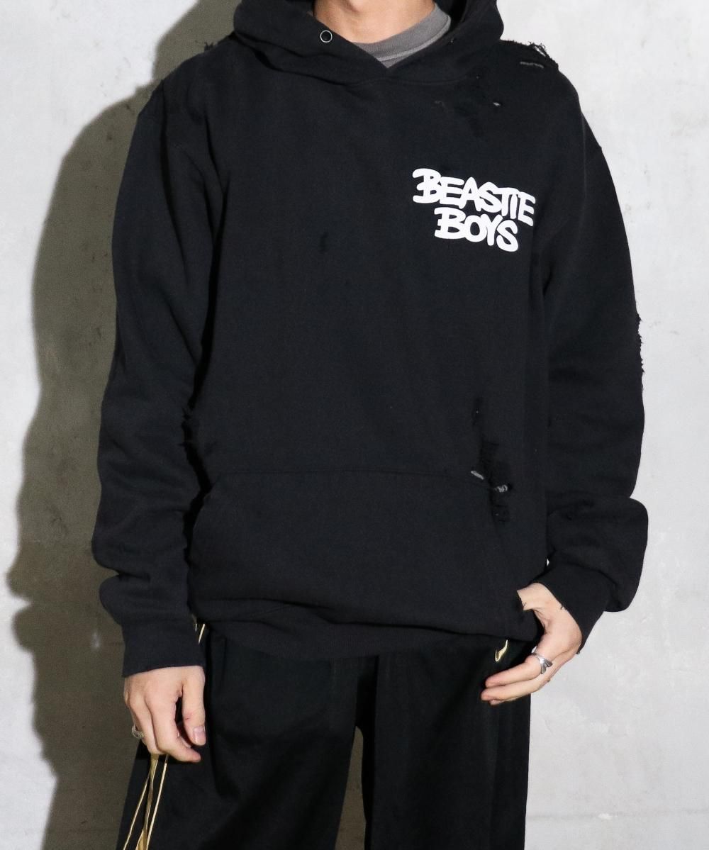 THRIFTY LOOK / WORN-OUT BAND HOODIE 