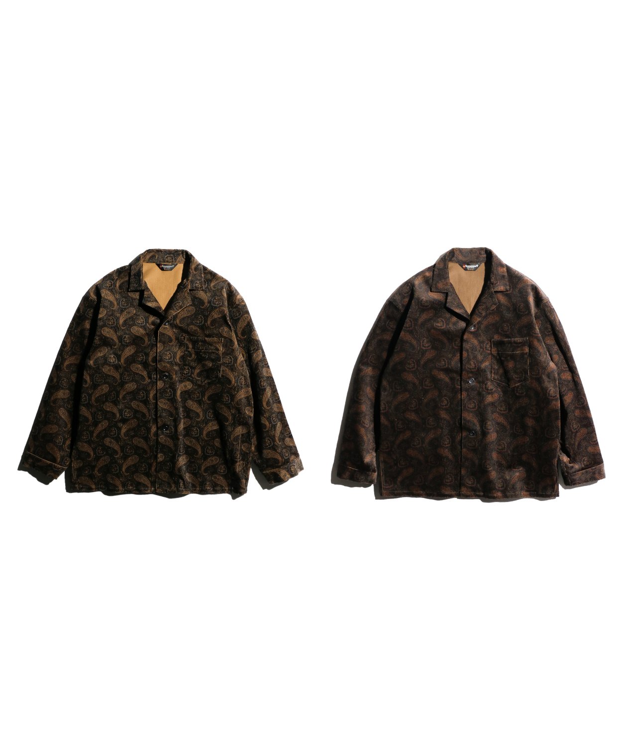 PRINTED CORDUROY PAJAMA JACKET MADE IN JAPAN コーデュロイ パジャマ