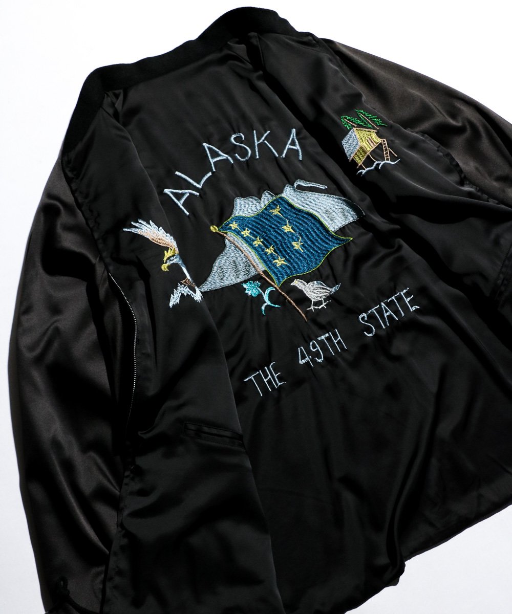 THRIFTY LOOK / REVERSIBLE SOUVENIR ALASKA JACKET SATIN