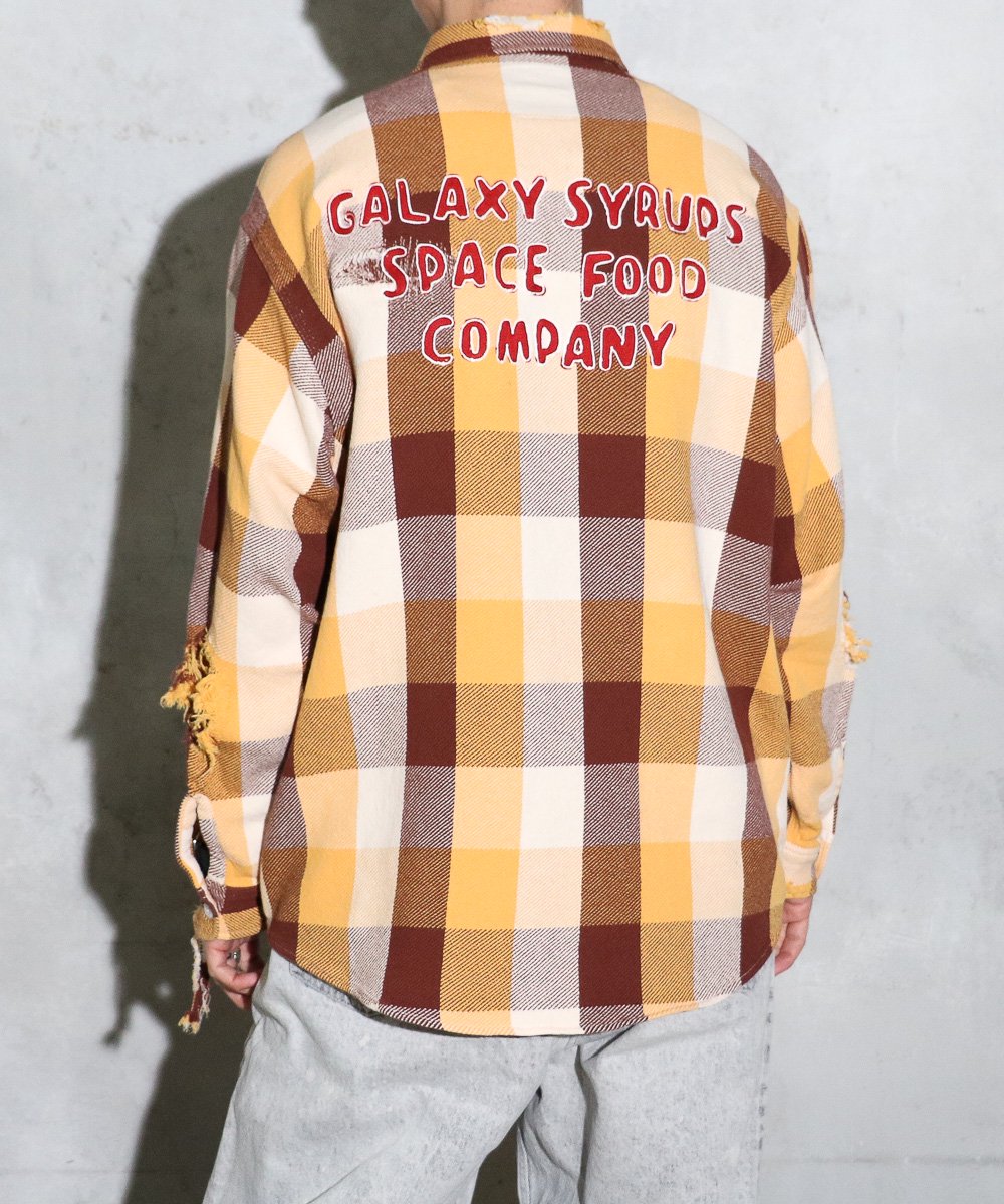 BOWWOW / GALAXY SYRUP FLANNEL SHIRTS BW241-GSFS